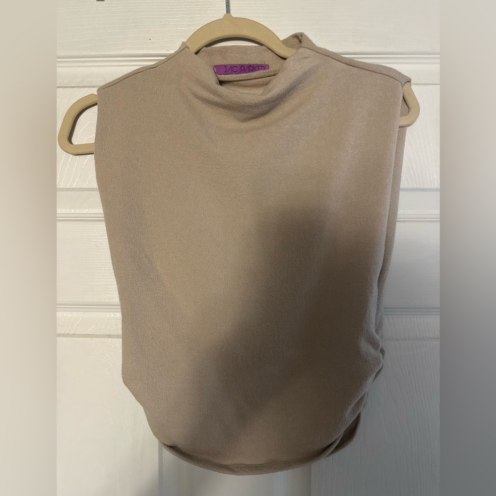 Tan Sleeveless Tank Top